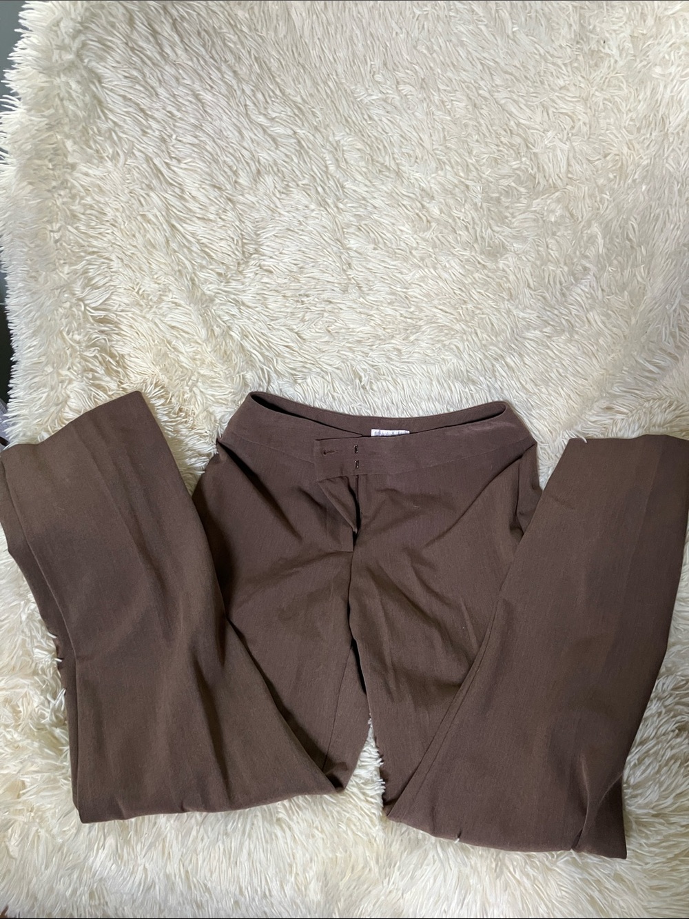 Worthington Brown Straight-Leg Dress Pants